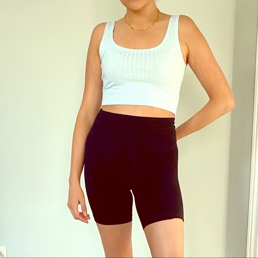 Blue Crop Top